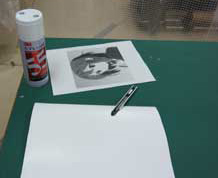 カッティング文字の準備風景